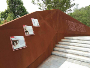 尖草坪耐候钢挡土墙